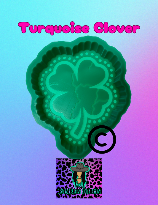 Turquoise Clover Mold ©️