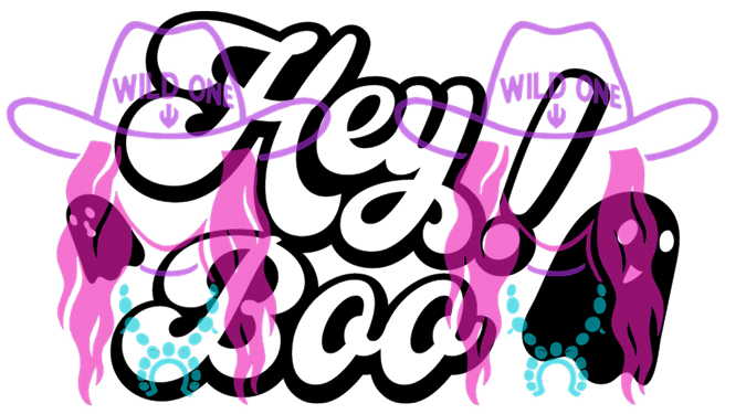 Hey Boo! PNG file For Thermal Labels (2.25" x 1.25")