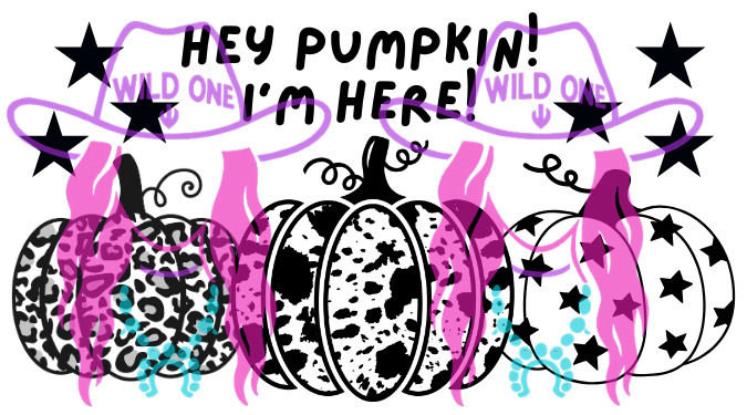 Hey Pumpkin PNG file For Thermal Labels (2.25" x 1.25")