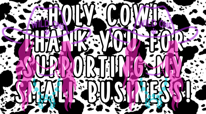 Holy Cow 2.25"x 1.25" Thermal Label (qty 100)