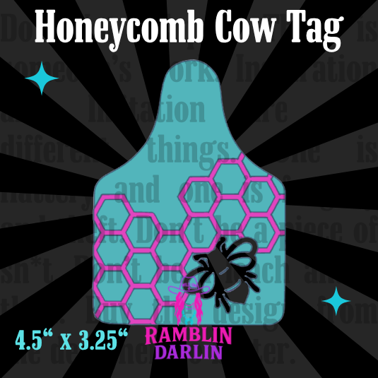 Honeycomb Cow Tag Mold