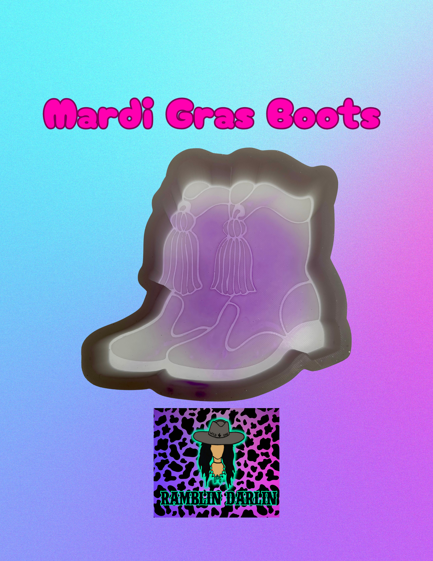 Mardi Gras Boots Mold