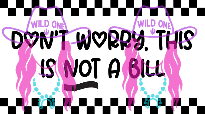 Not a Bill 2.25"x 1.25" Thermal Label (qty 100)