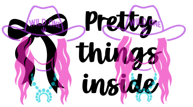 Pretty Things Inside 2.25"x 1.25" Thermal Label (qty 100)