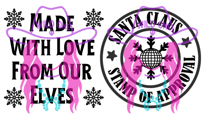 Santa Approved PNG file For Thermal Labels (2.25" x 1.25")