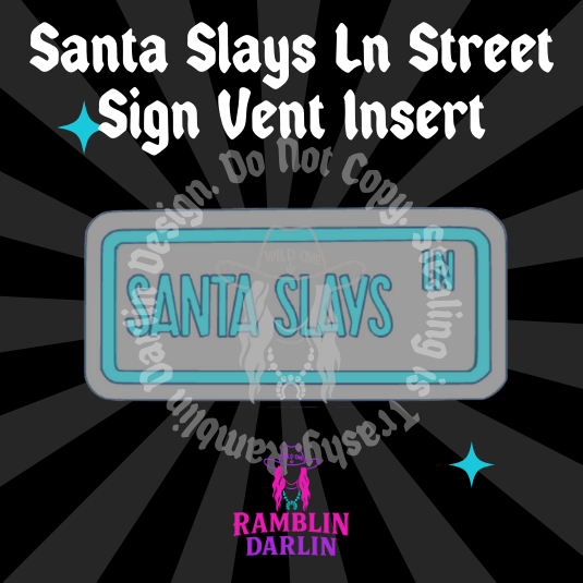 Street Sign Vent Insert Molds (2pk)