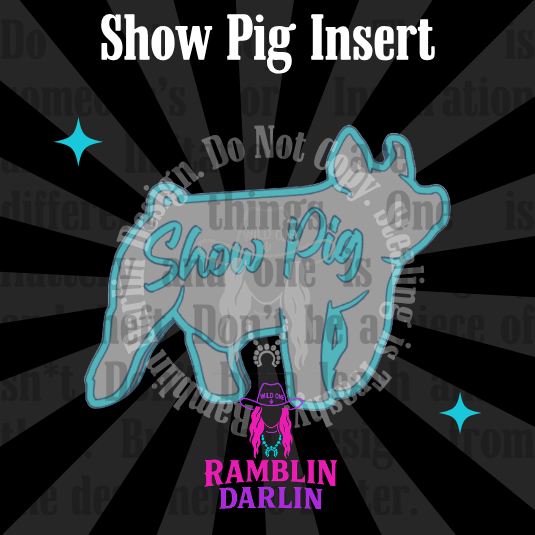 Show Pig Insert Mold