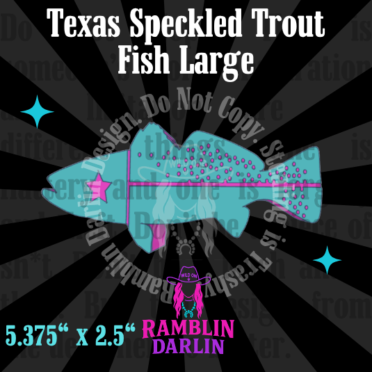 Texas Speckled Trout Large Mold