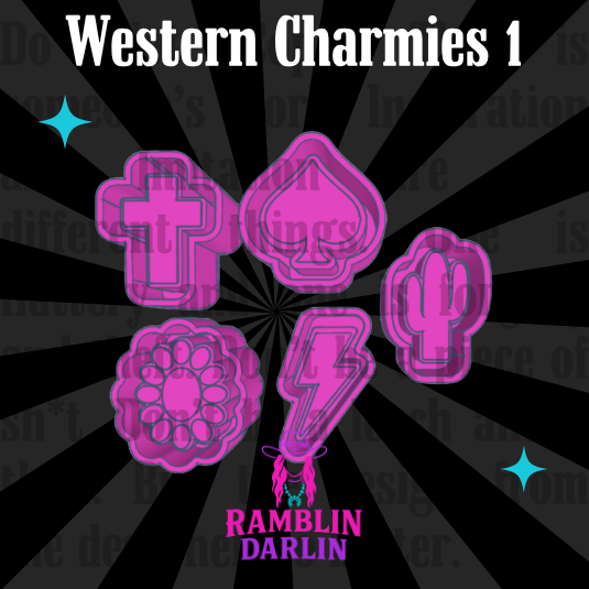 Western Charmies 1 Molds (5 pk)