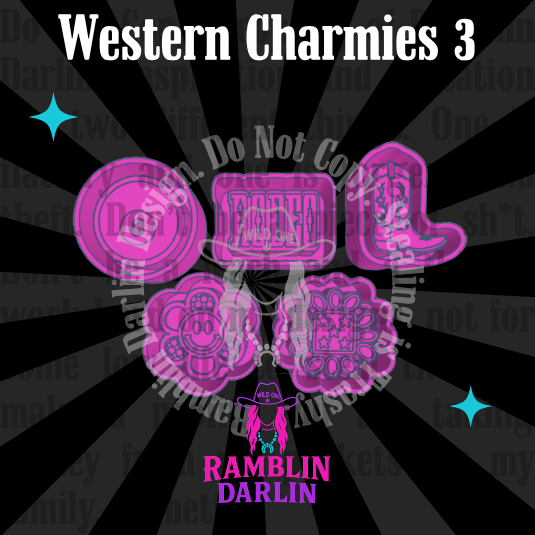 Western Charmies 3 Molds (5 pk)