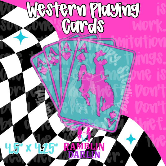 Western Playing Cards Mold
