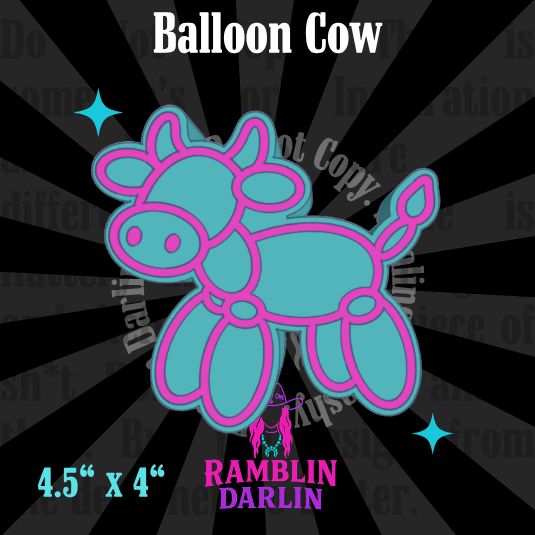 Balloon Cow Mold
