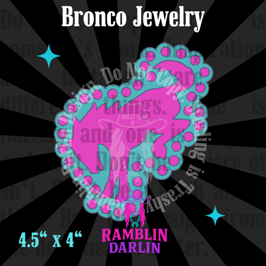 Bronco Jewelry Mold