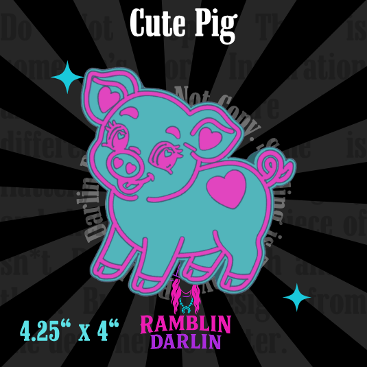Cute Pig Mold