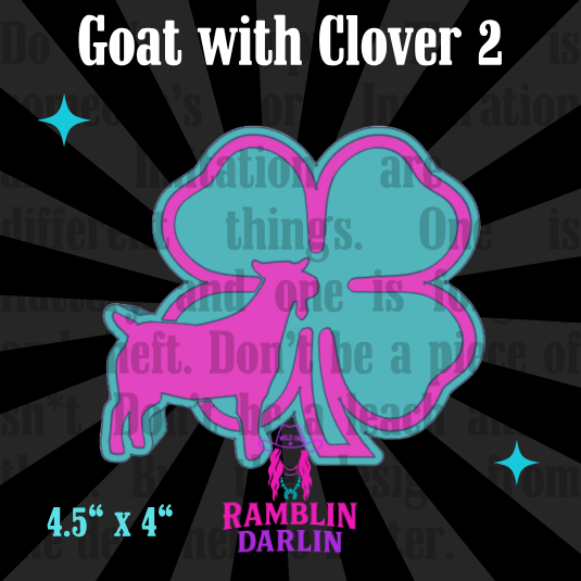 Goat with Clover 2 Mold