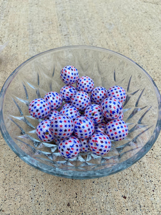 Stars Bubblegum Beads (10 Pk)