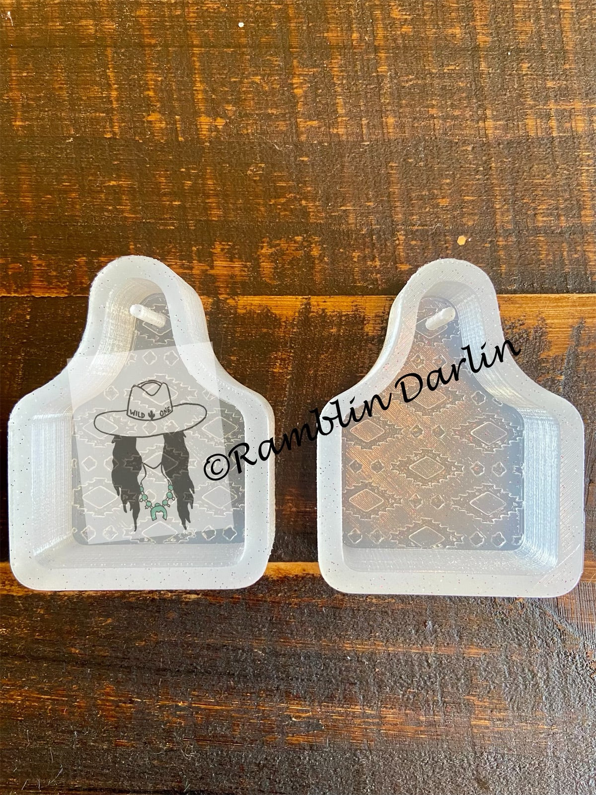 Aztec Cow Tag Vent Clips (2pk)