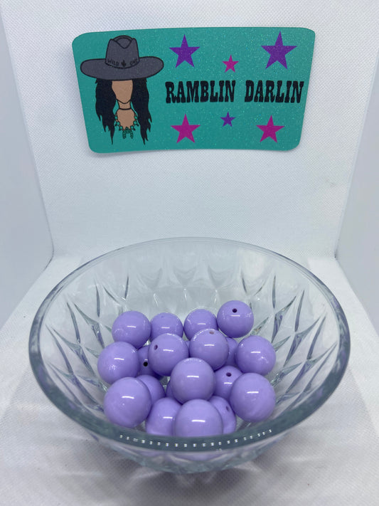 Light Purple Bubblegum Beads (10 Pk)