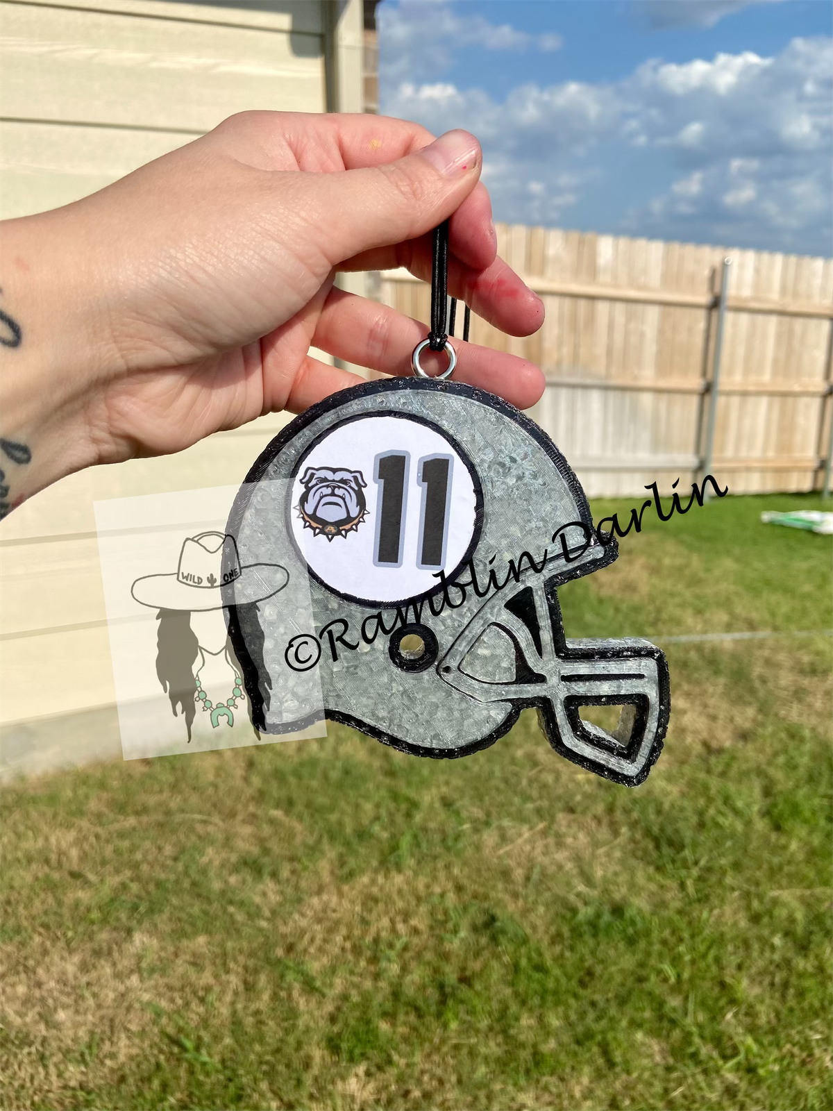 Cardstock Football Helmet Mold