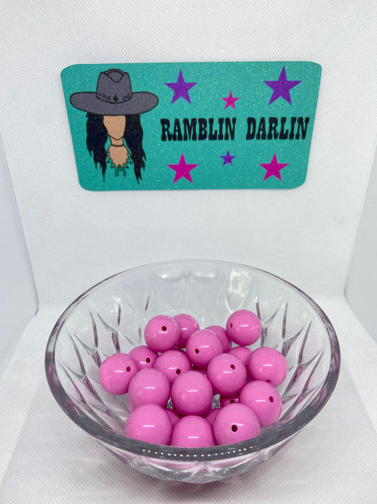Light Pink Bubblegum Beads (10 per pack)