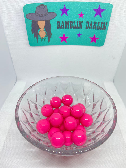 Bubblegum Pink Bubblegum Beads (10 pack)