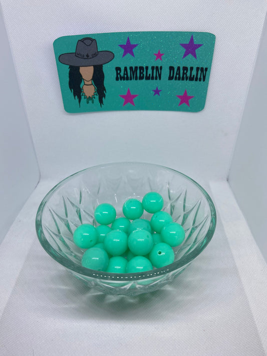 Mint Bubblegum Beads (10 pk)