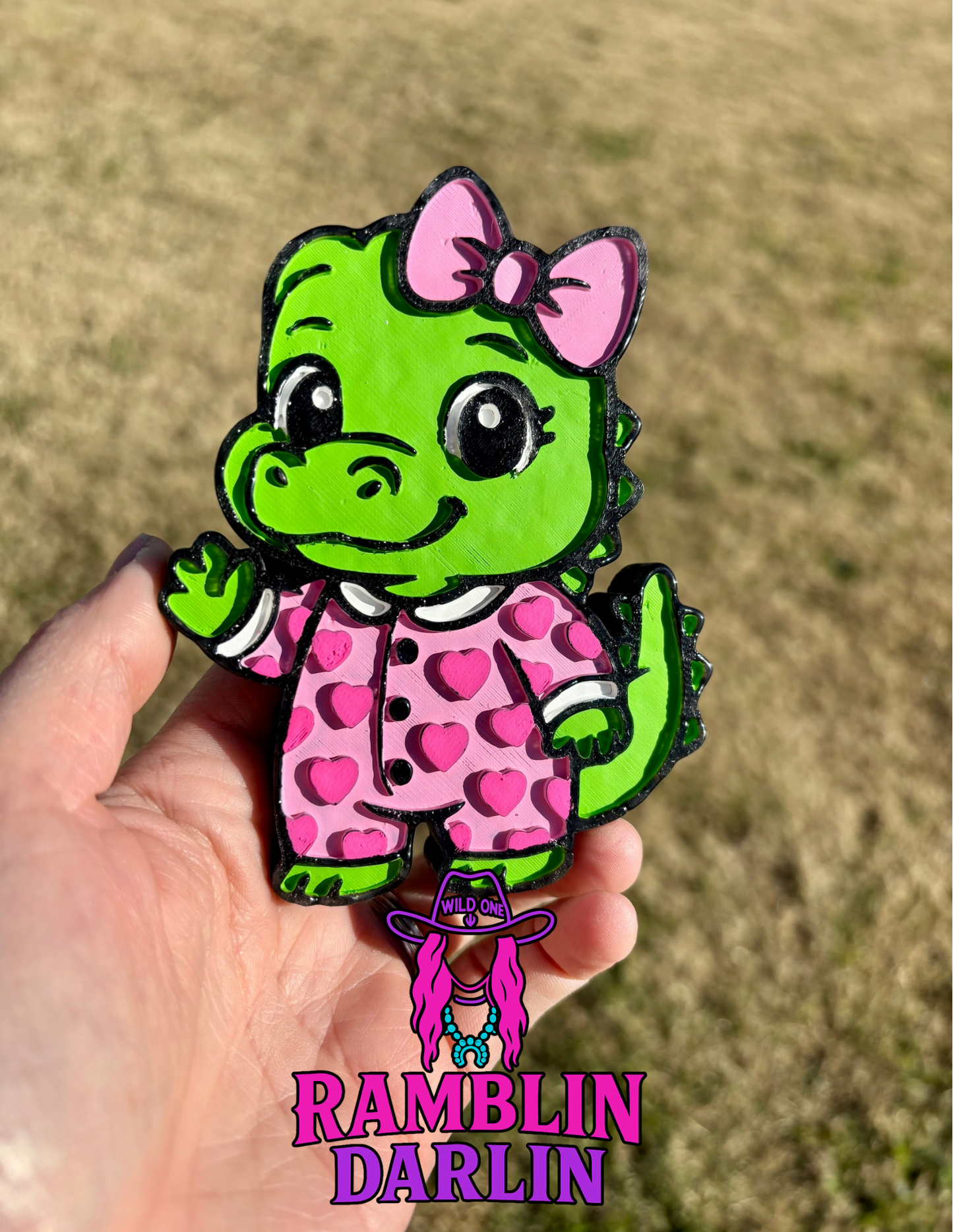 Girl Alligator in Pjs Mold