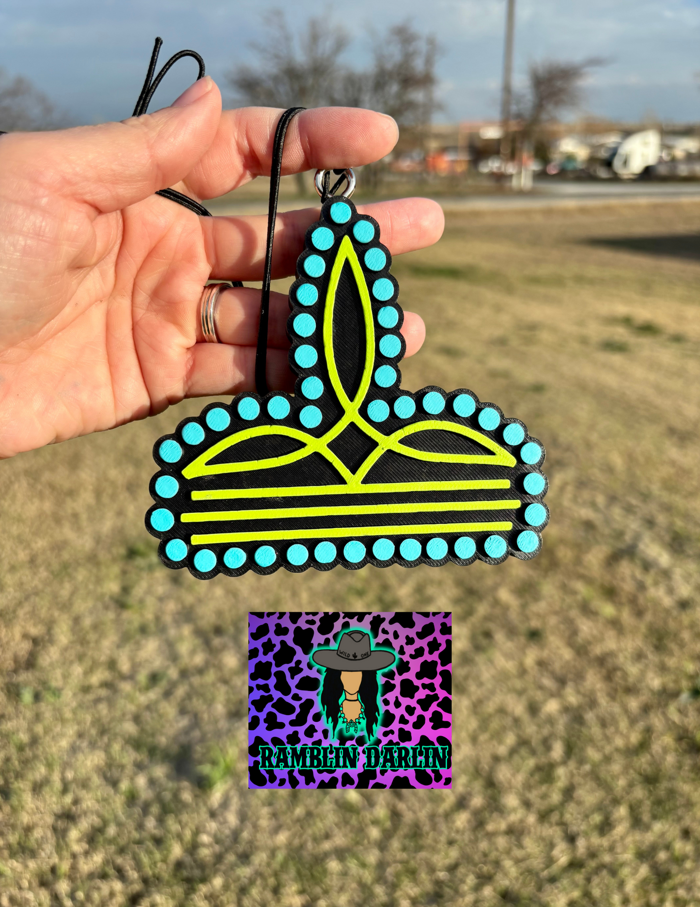 Turquoise Boot Stitch Mold
