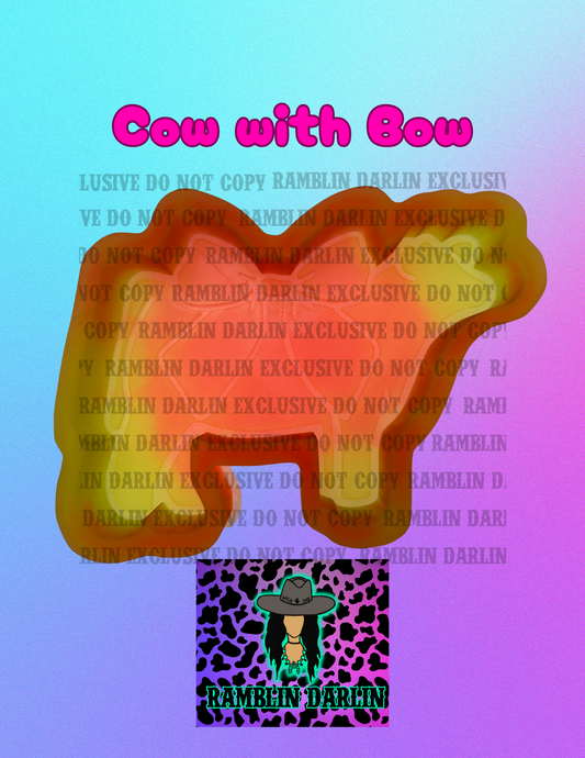 Cow With Bow Mold