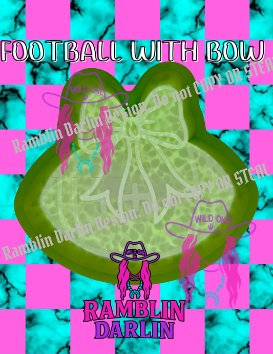 Football With Bow Mold