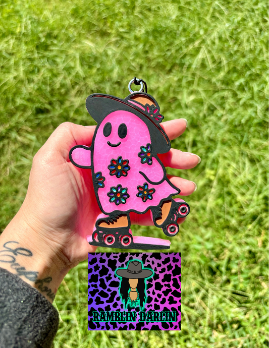 Roller Skating Ghost Mold
