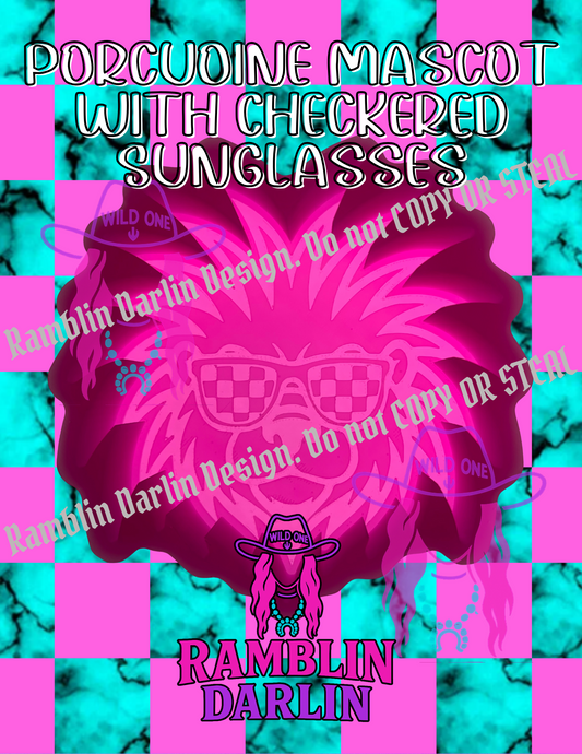 Porcupine in Checkered Sunglasses Mold