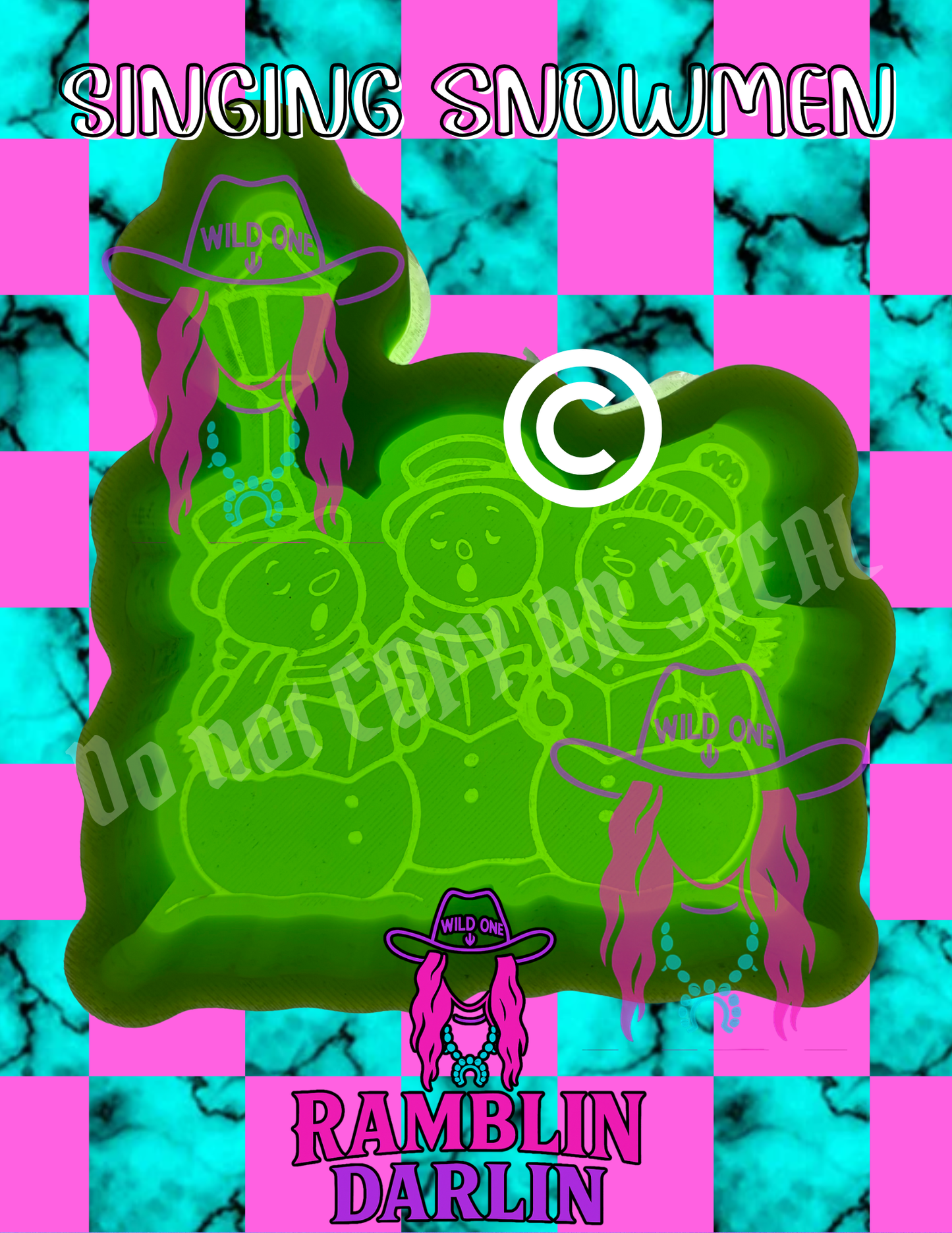 Singing Snowmen Mold ©️