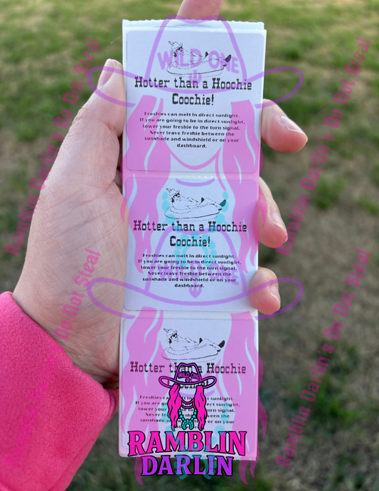 Extreme Heat Warning 2"x 2" Square Thermal Label (qty 100)