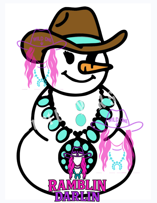 Western Snow Woman PNG file