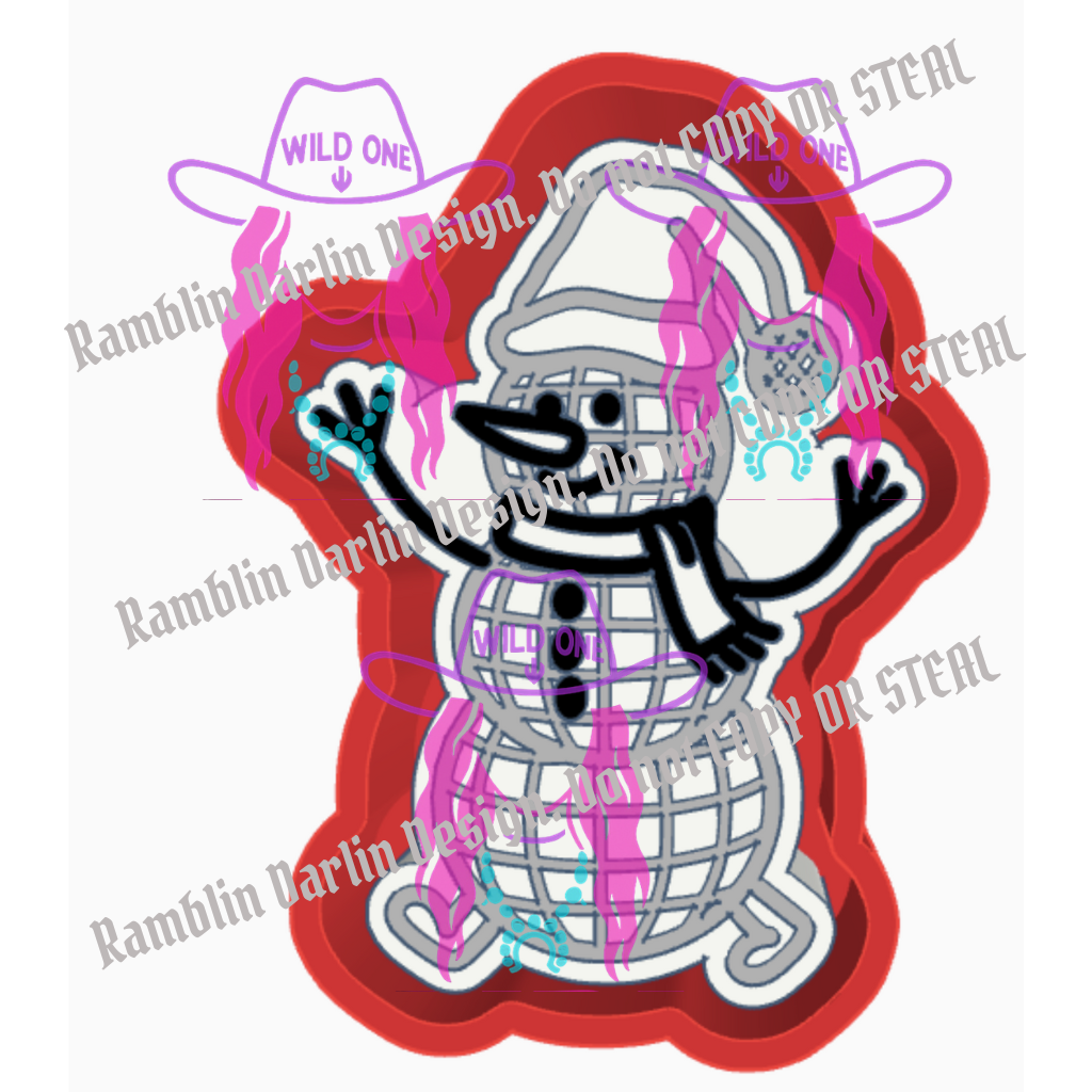 Disco Ball Snowman STL files