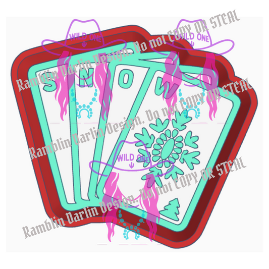 Snow Cards STL files