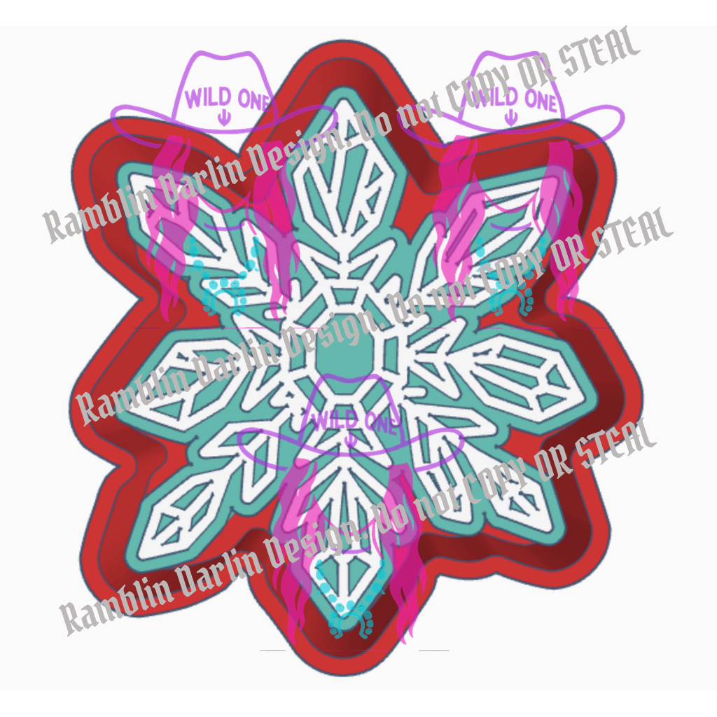 Crystal Snowflake STL files