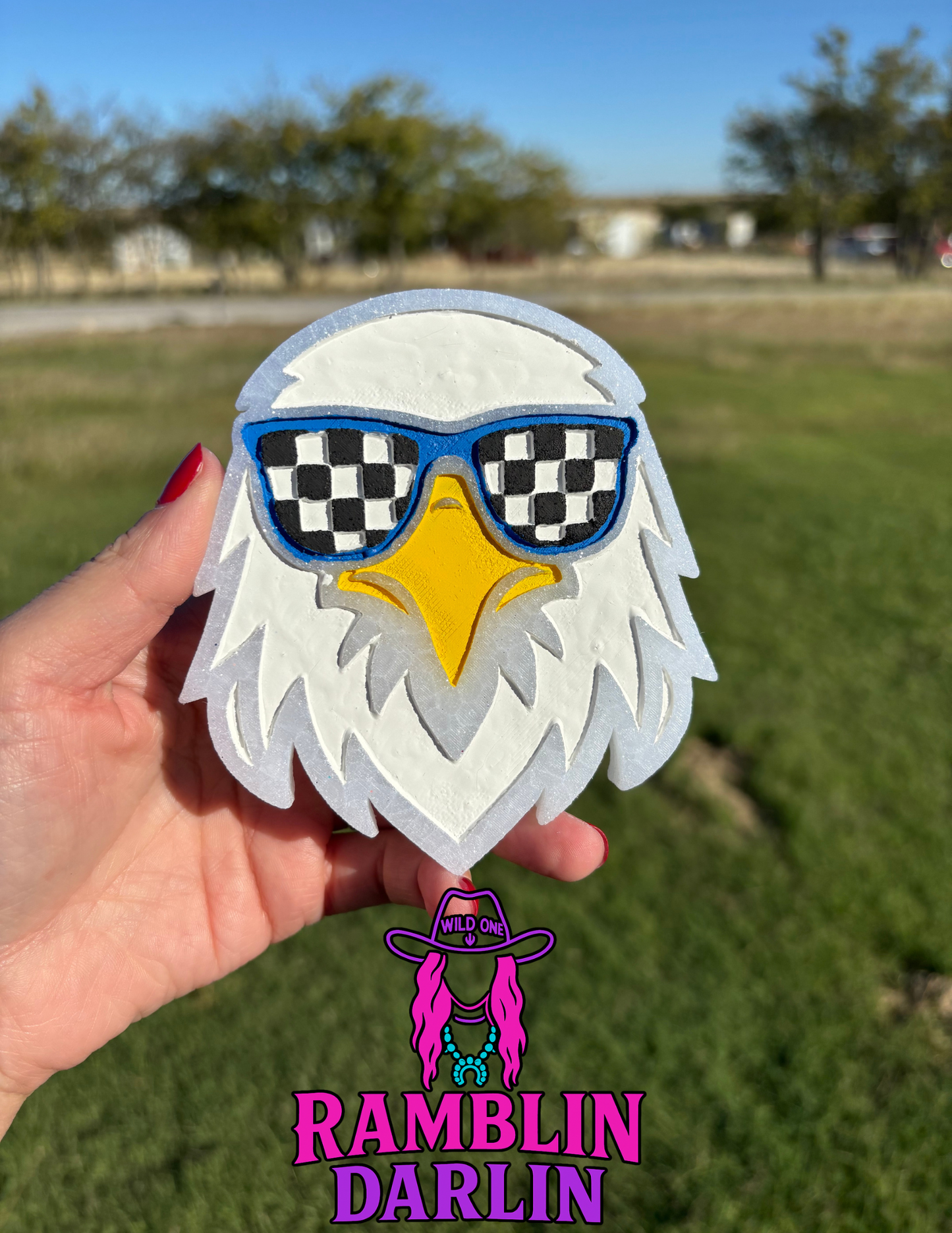 Eagle in Checkered Sunglasses Mold