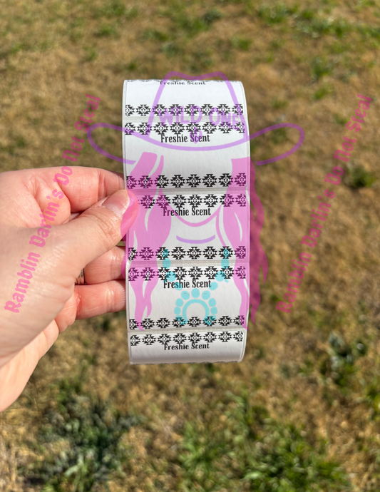 Freshie Scent Aztec 2.25"x 1.25" Thermal Label (qty 100)