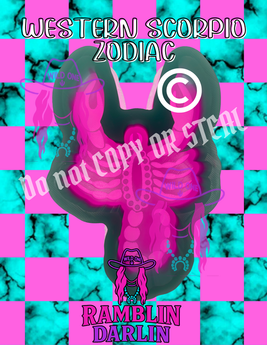 Western Scorpio Zodiac Mold ©️