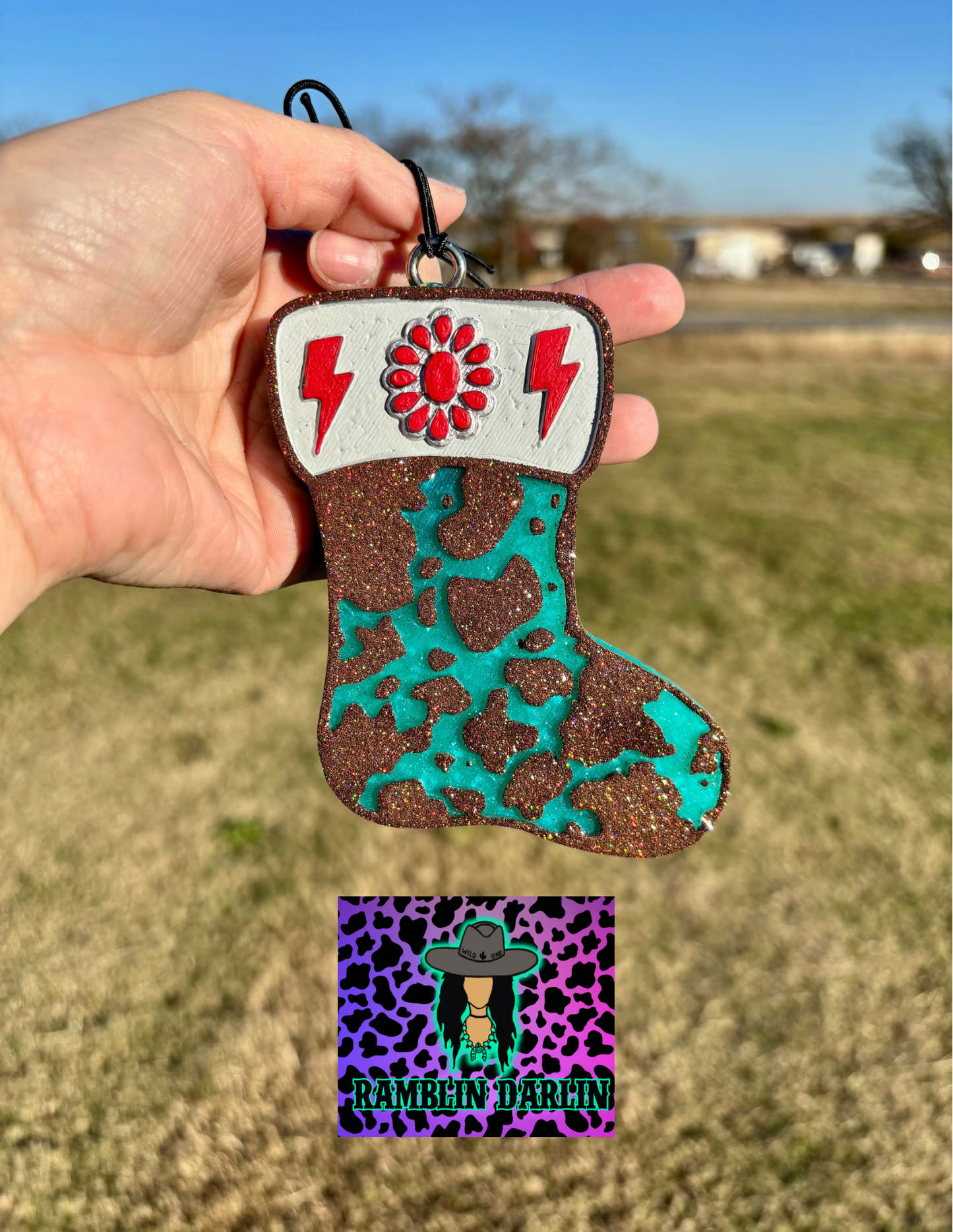 Western Christmas Stocking Mold