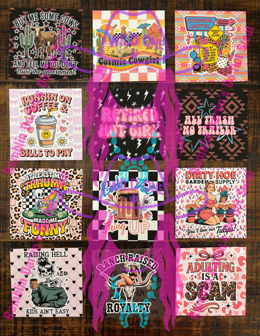 Square Cardstock Random (10pk)