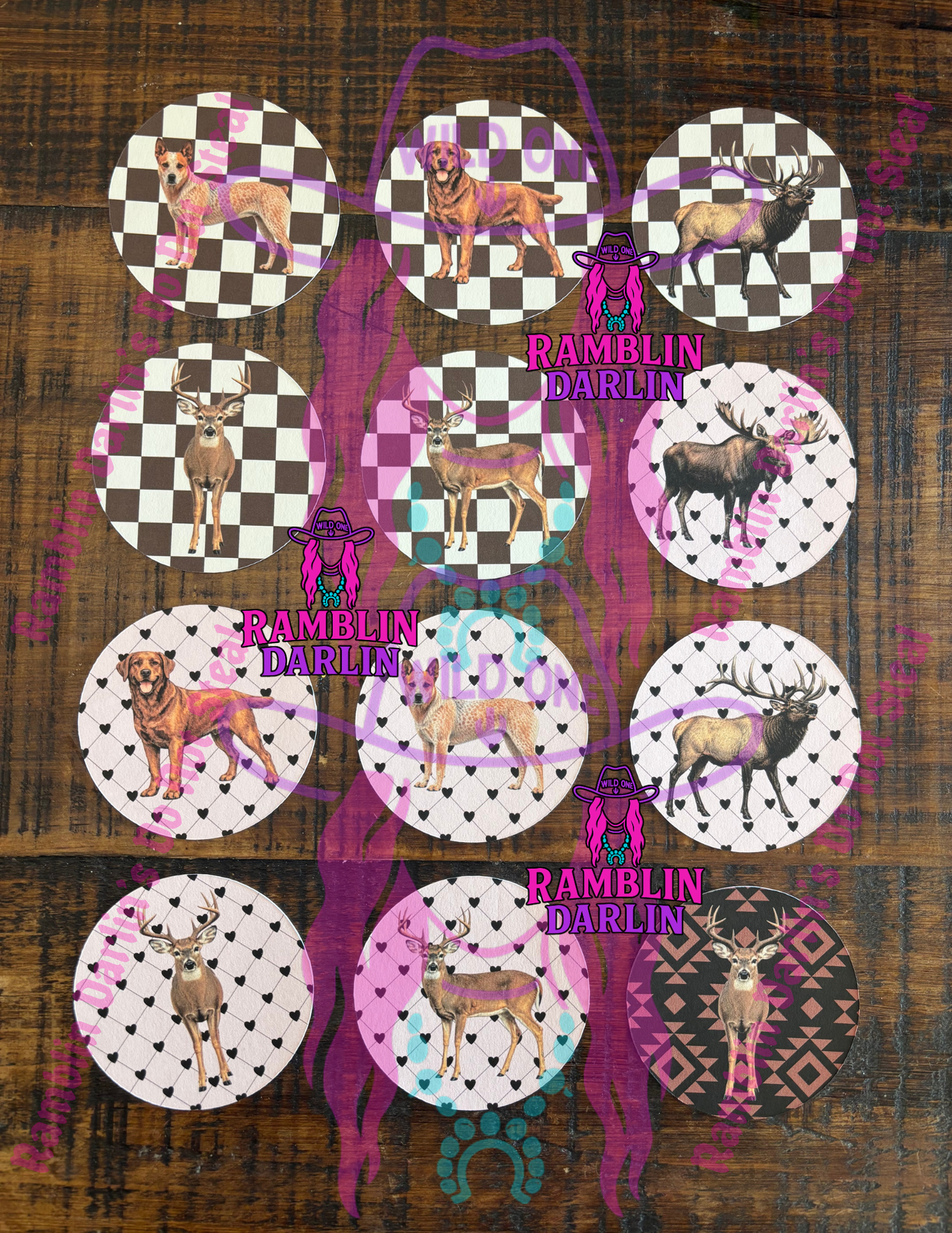 Round/Circle Cardstock Random (10pk)