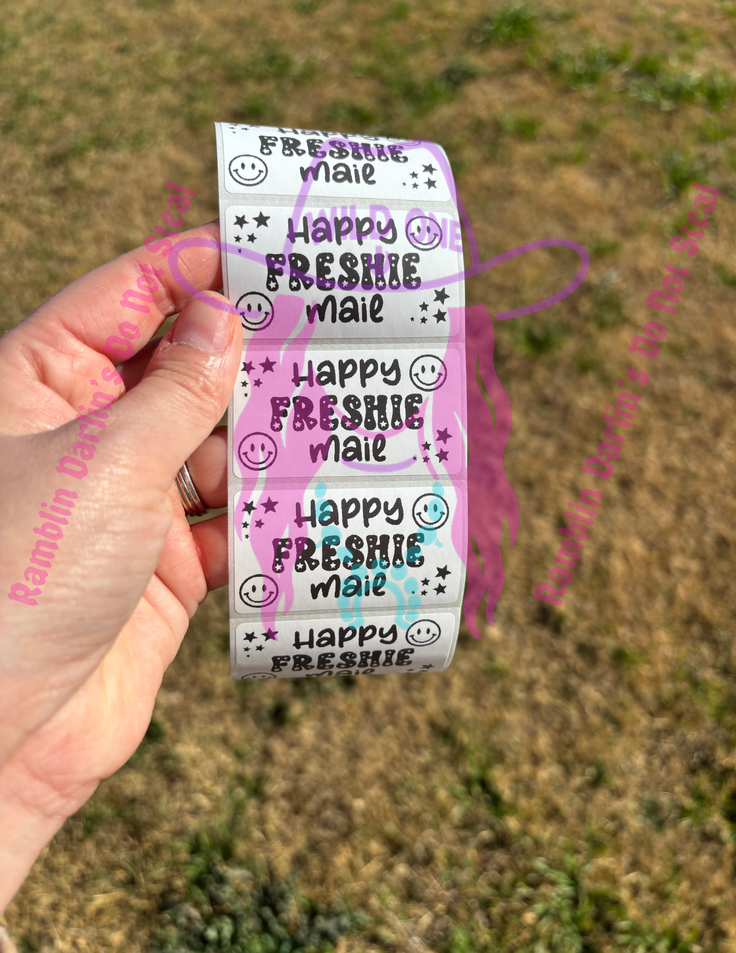 Happy Freshie Mail 2.25"x 1.25" Thermal Label (qty 100)