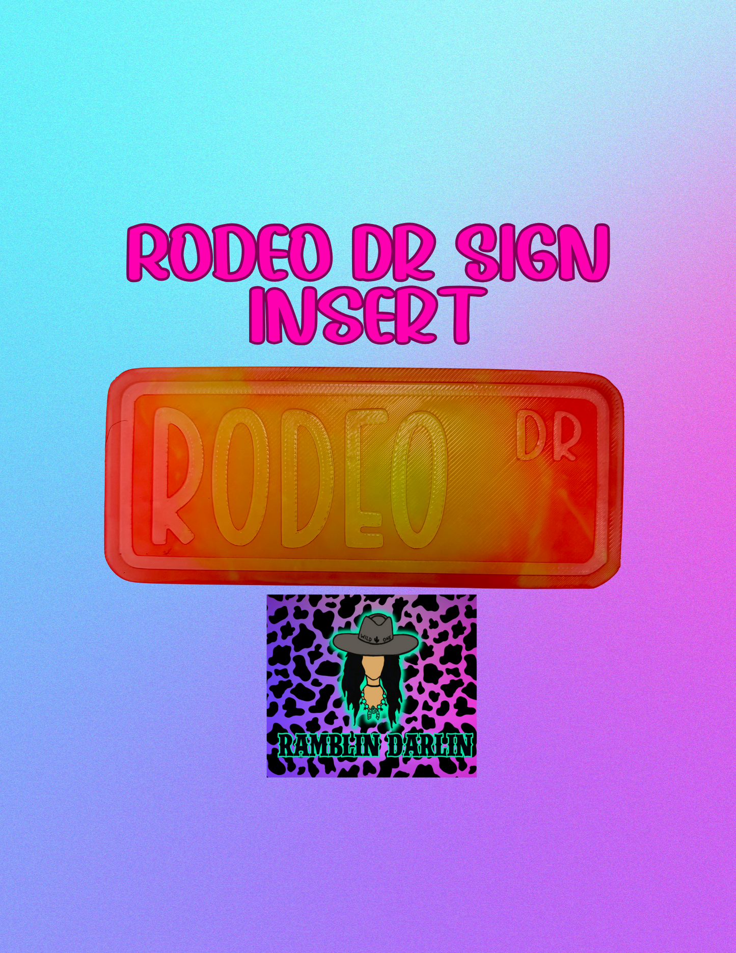 Street Sign Insert Mold