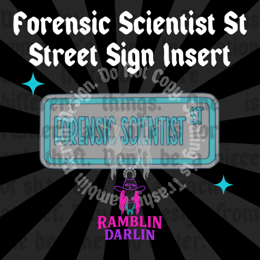 Street Sign Insert Mold