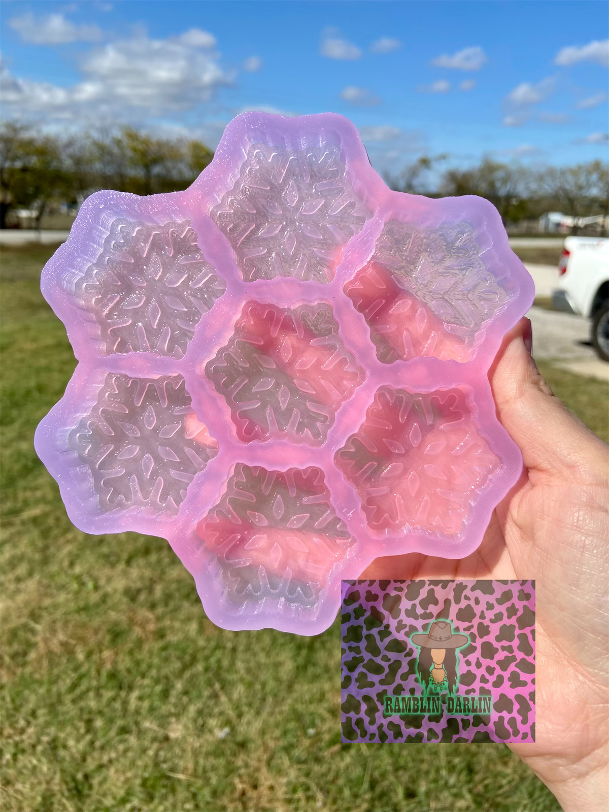 Snowflake Wax Melt Mold