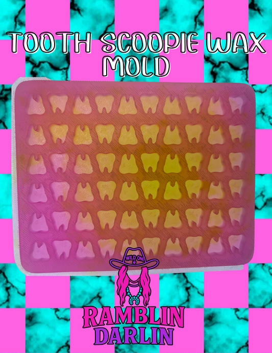 Tooth Design Scoopies Wax Melt Mold