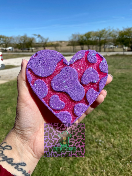 Cow Print Heart Mold